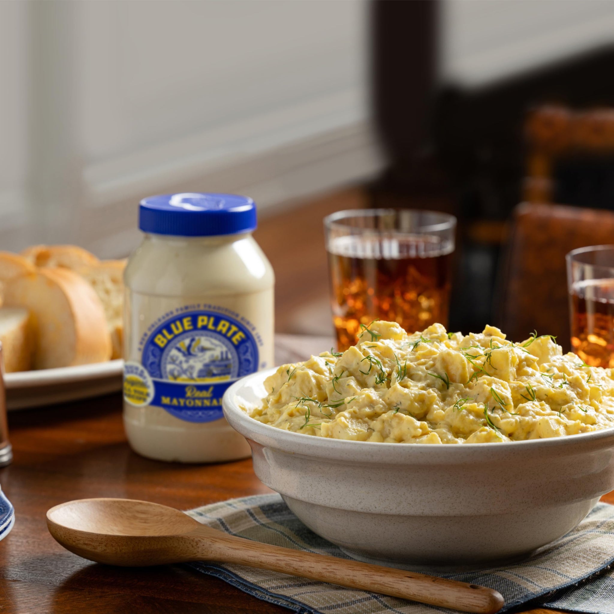 Blue Plate Real Mayonnaise, 48 Fl Oz Jar (Pack of 8)