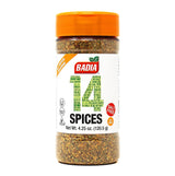 Badia 14 Spices Salt-Free All Purpose Seasoning, 4.25 oz - Savory Blend of Garlic, Onion, Herbs, Spices & Peppers