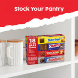 Assorted Butterfinger, Crunch, Baby Ruth, and 100 Grand Full Size Chocolates, 18 count, 31.2 oz