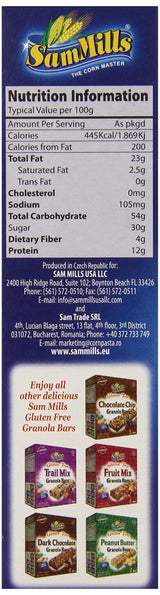 Sam Mills Gluten Free Granola Bars, Blueberry, 5 Count ( 1 oz Bars )