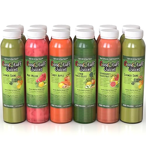 2 Day Juice Cleanse - 12 Cold-Pressed Juices | GoodStuff Summer Slim Detox | Fresh, Ready-to-Drink Reset