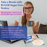 RUGER Sugar-Free Vanilla Wafers 1.6 Ounce (Pack of 12) - Delightfully Crisp & Creamy Treats - Natural Ingredients, Non-GMO, Vegan, No Artificial