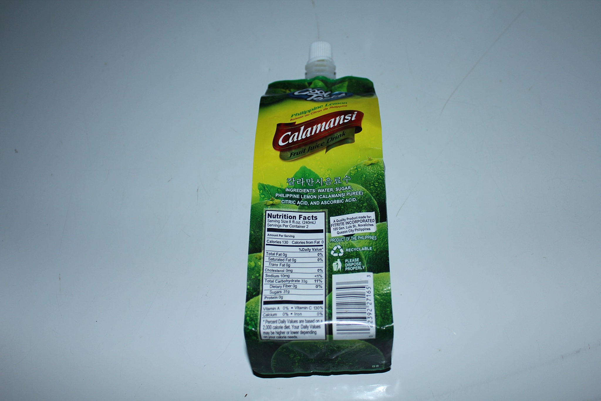 Cool Taste Calamansi Fruit Juice Drink Philippine Lemon Pack of 12 500ml a Pack