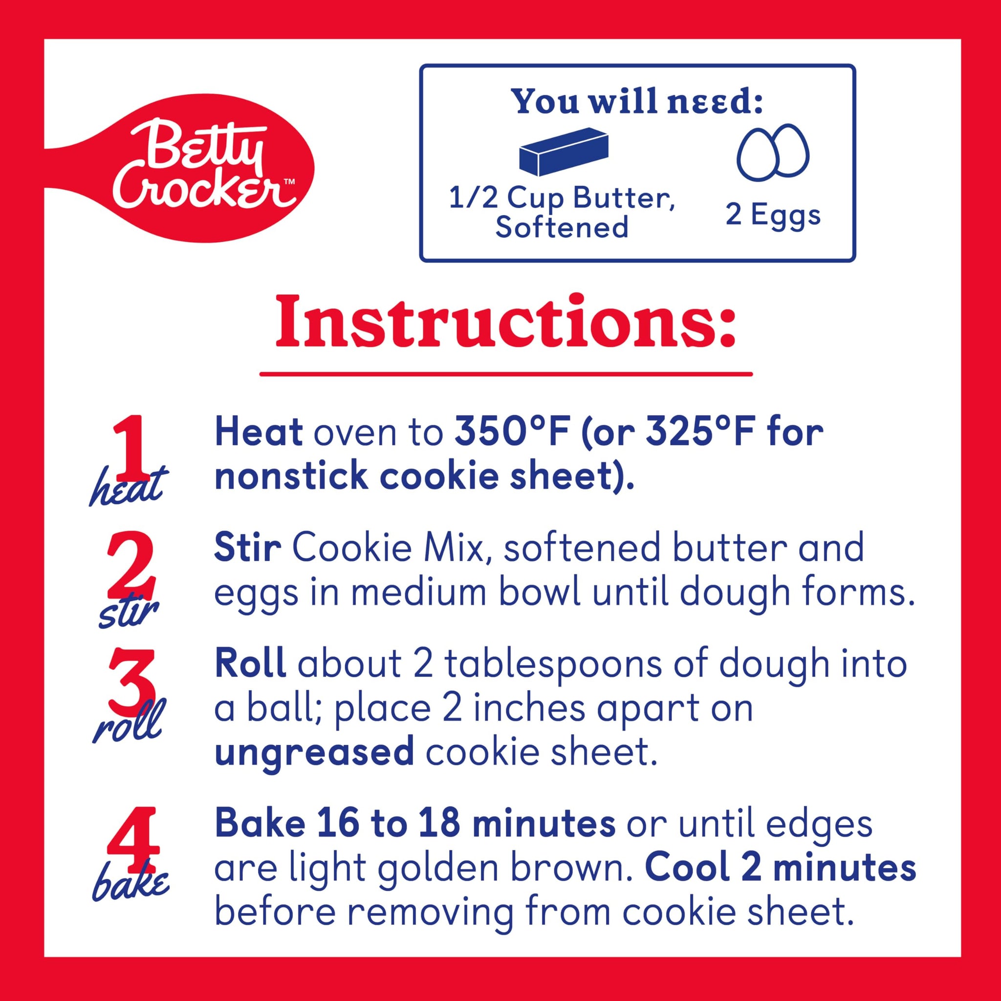 Betty Crocker Soft Baked Cookie Mix, Birthday Cake Batter Flavored, 16.8 oz