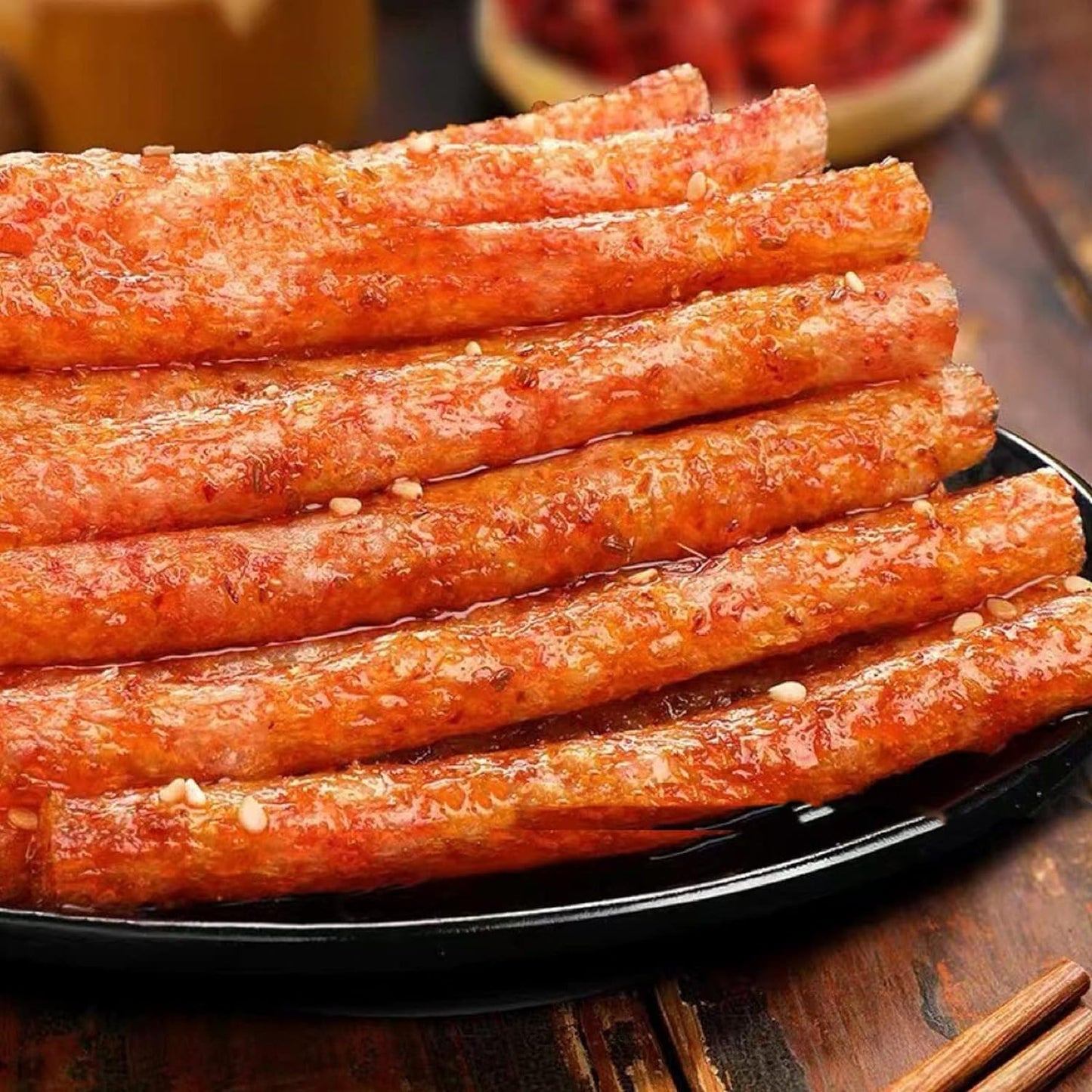Spicy Strip Small Gluten Latiao Snack Food - Chinese Special Classic Handmade Spicy Gluten Latiao Delicious Snacking, Fragrant Flavour, 4 combinations