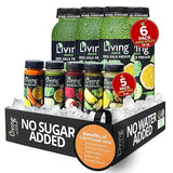 O2 Living Juice Cold Pressed Drink - Green Vitality Organic Juice Variety Pack - No Added Sugars or Water, Naturally Sweetened from Fruits, Rich in