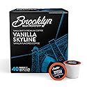 Brooklyn Beans Vanilla Skyline Gourmet Coffee Pods - Compatible with Keurig K Cup Brewers Including 2.0 Machines, 40 Count, Rich and Creamy Vanilla