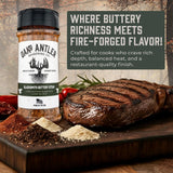 Oak & Antler Blacksmith Buttery Steak Spice Rub, Non-GMO, No MSG - 5oz 12pk