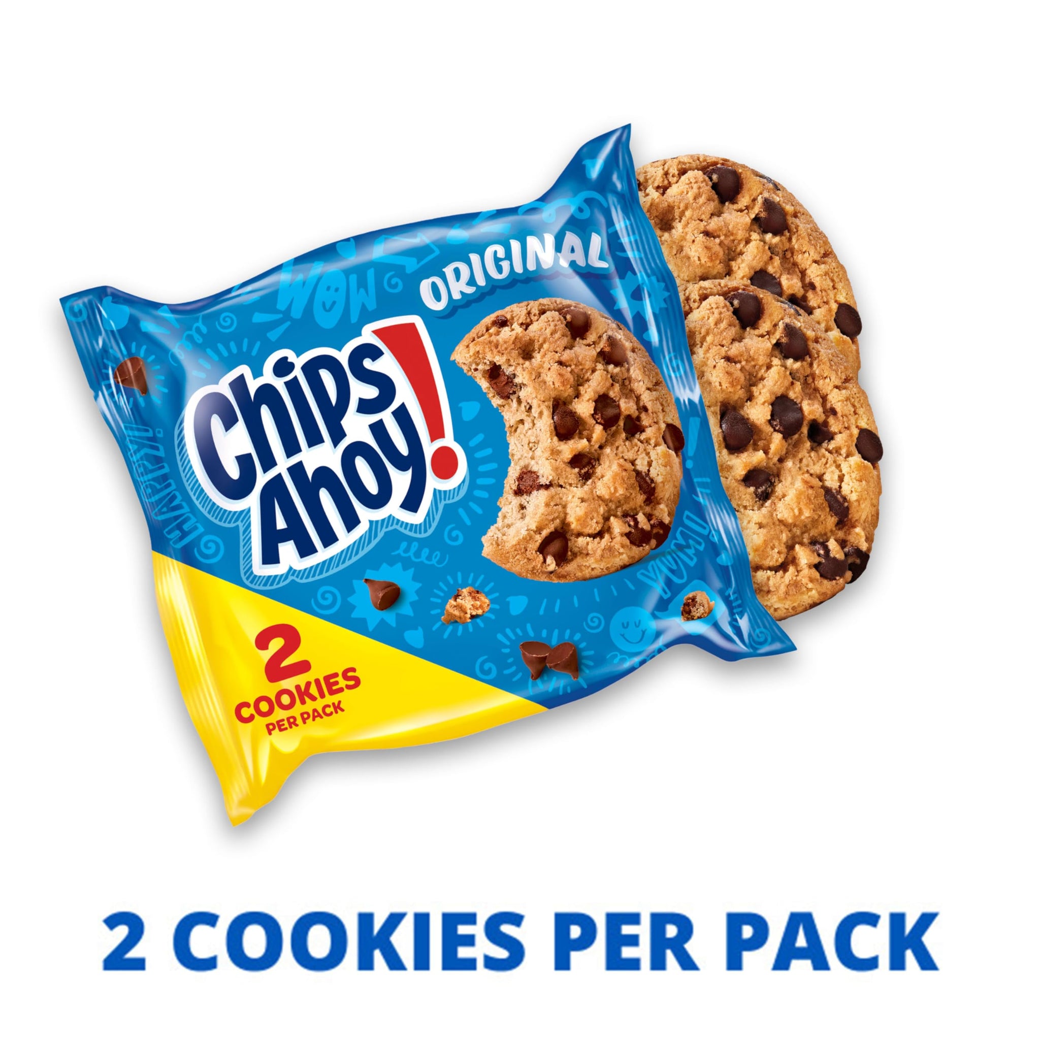 CHIPS AHOY! Original Chocolate Chip Cookies, 20 Snack Packs (2 cookies per pack)