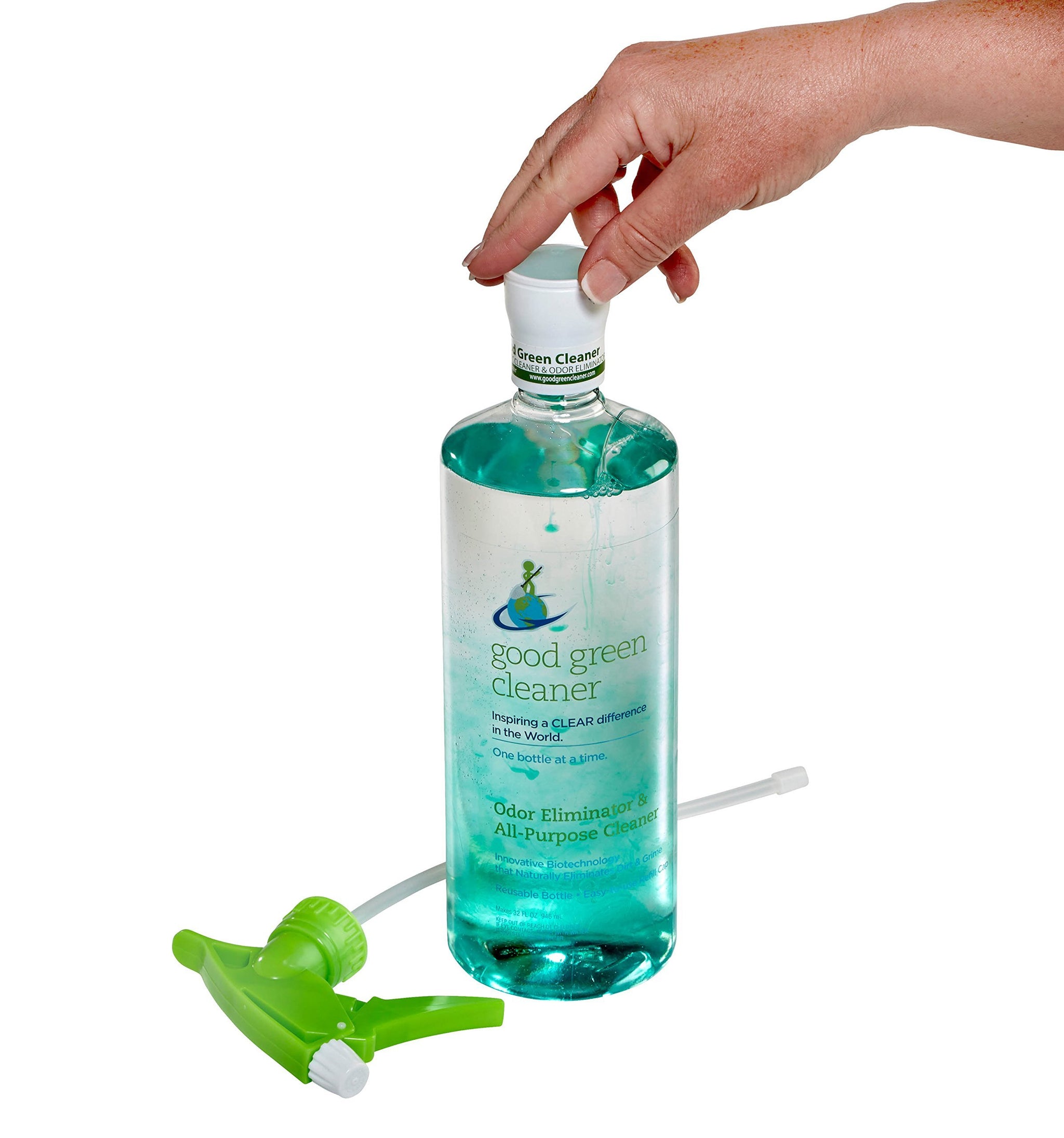 good green cleaner Odor Eliminator & All Purpose Cleaner Starter Set | 32 ounce, Reusable, Eco Spray Bottle | USDA Bio-Preferred