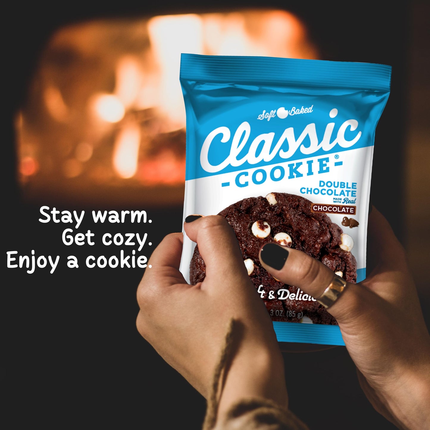 Classic Cookie, Soft Baked Cookie, Double Chocolate 3oz, 8 Count Pack