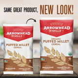 Arrowhead Mills Puffed Millet Cereal, 6 oz Bag (Pack of 12)