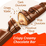 Kinder Bueno Milk Chocolate Bars with Crispy Wafer and Hazelnut Cream, 2 Bars per Pack, 1.5 oz Each