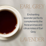 Rishi Tea Earl Grey Lavender Loose Leaf Pure Black Tea - Organic with Bergamot Oil and Lavender Flowers, Energizing & Caffeinated - 4 Ounces, 12+
