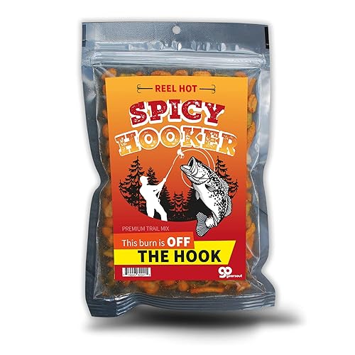 Spicy Hooker Trail Mix - Funny snacks for fishermen - Spicy blend, Made in the USA