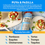 Humble House - Puya & Pasilla Chiles Hot Sauce, Low in Calories and Sodium, Vegan Condiments for Chicken Wings, Pambazos, Esquites, Egg Dishes & More