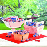 Fun Express Red White and Blue Candy Bulk 60 oz - Patriotic Candy Individually Wrapped 312 Pieces for 4th of July, Veterans Day, Memorial Day | Parade
