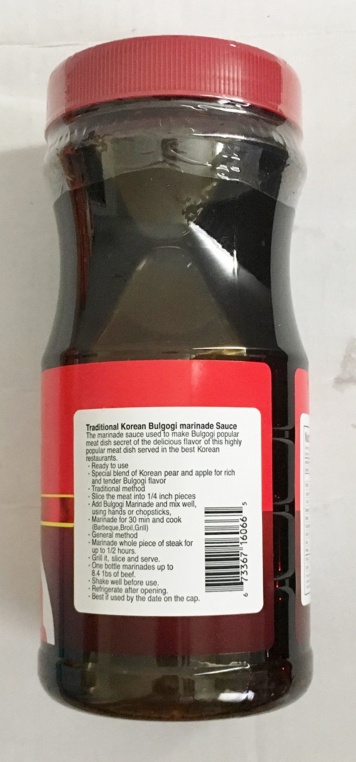 34.6oz Han Asia Traditional Korean BBQ Sauce Bulgogi Marinade (One Bottle)