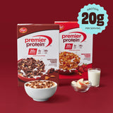 Premier Protein Chocolate Almond Cereal, Chocolatey Protein Breakfast Cereal Flakes with Sliced Almonds, Contains 20g of Protein Per Serving, 9 oz Box
