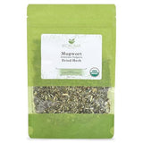 Biokoma Organic Mugwort Dried Herb 50g 1.76oz Artemisia vulgaris USDA Organic Herbal Tea Premium Cut Aromatic Leaves Lucid Dreaming Bath Resealable