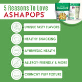 AshaPops Vegan Cheese Flavored Popped Water Lily Seeds, 1 oz (Pack of 6) - Gluten-Free, Vegan, Paleo, Nut-Free, Corn-Free, Soy-Free, Non-GMO