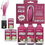 Metkix Lint Rollers for Pet Hair Extra Sticky | Protective Covers | Mega 600 Sheets Dog Cat Pet Hair Remover | Lint Roller for Clothes Sofa Bed Carpet