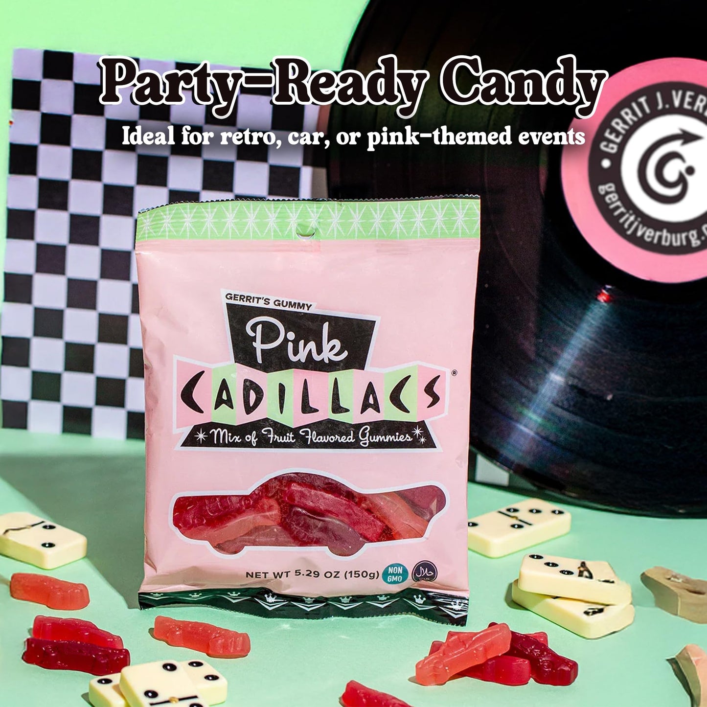 Gerrit's Gummy Pink Cadillacs, 5.2 Ounces