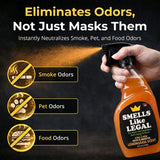 Smells Like Legal™ Lemongrass Odor Eliminator Spray - Powerful Commercial-Grade - Eliminates Smoke, Pet & Food Odors at source - Fabric-Safe