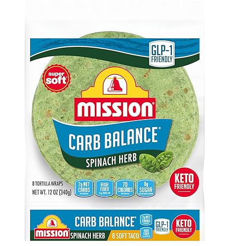 Mission Foods Carb Balance Spinach Tacos - 2 Packs