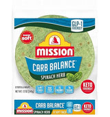 Mission Foods Carb Balance Spinach Tacos - 2 Packs
