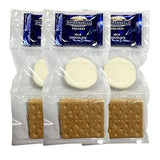 WBB | SMORES KIT STRIP | Individually packaged set : Graham Crackers, Marshmallow, Chocolate | Make delicious smores (25 sets) (Milk)