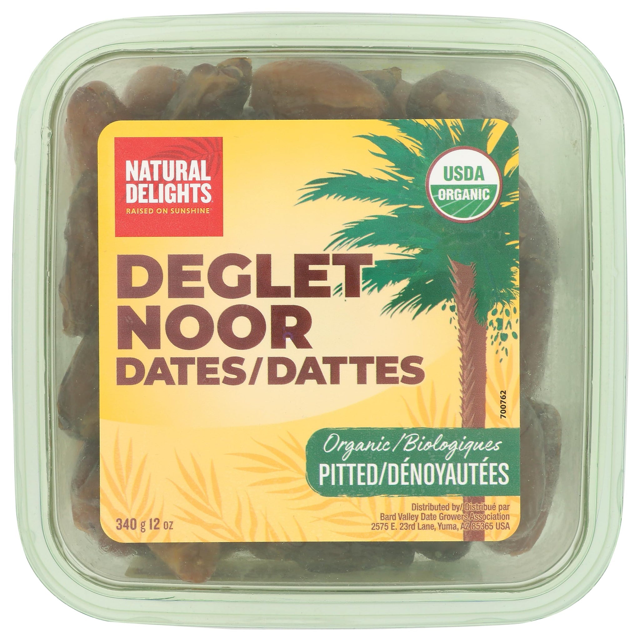 Organic Pitted Deglet Noor Dates, 12 OZ