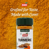Badia Organic Turmeric Powder, 2 oz - Rich in Curcumin, Perfect for Cooking, Smoothies & Wellness
