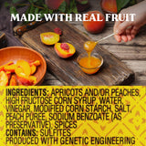 Saucy Susan Peach Apricot ORIGINAL Sauce - 6 Pack (6 × 19 oz Jars) - Sweet & tangy blend of apricots, peaches & spices; ideal for glazing, dipping