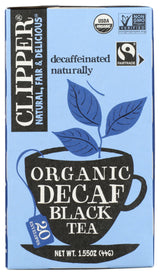 Clipper Tea, Black Tea Organic Decaf, 20 Count