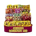 Mexican Candy Lollipops (40 Pieces), Fresh Individually Wrapped, Approx1.5 Lbs Bag Variety of Spicy, Sweet, Sour, Chili & Fruit Flavor Lollipops by