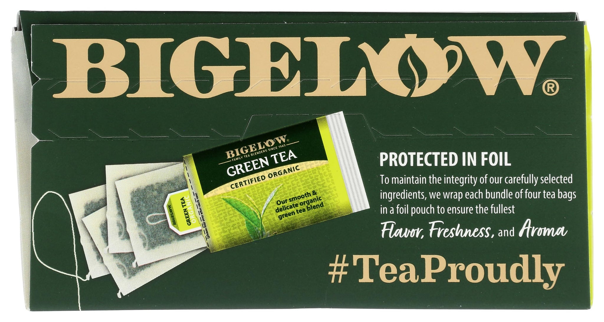 Bigelow Tea, 40 Bags - Organic Decaffeinated Green (2 Pack)