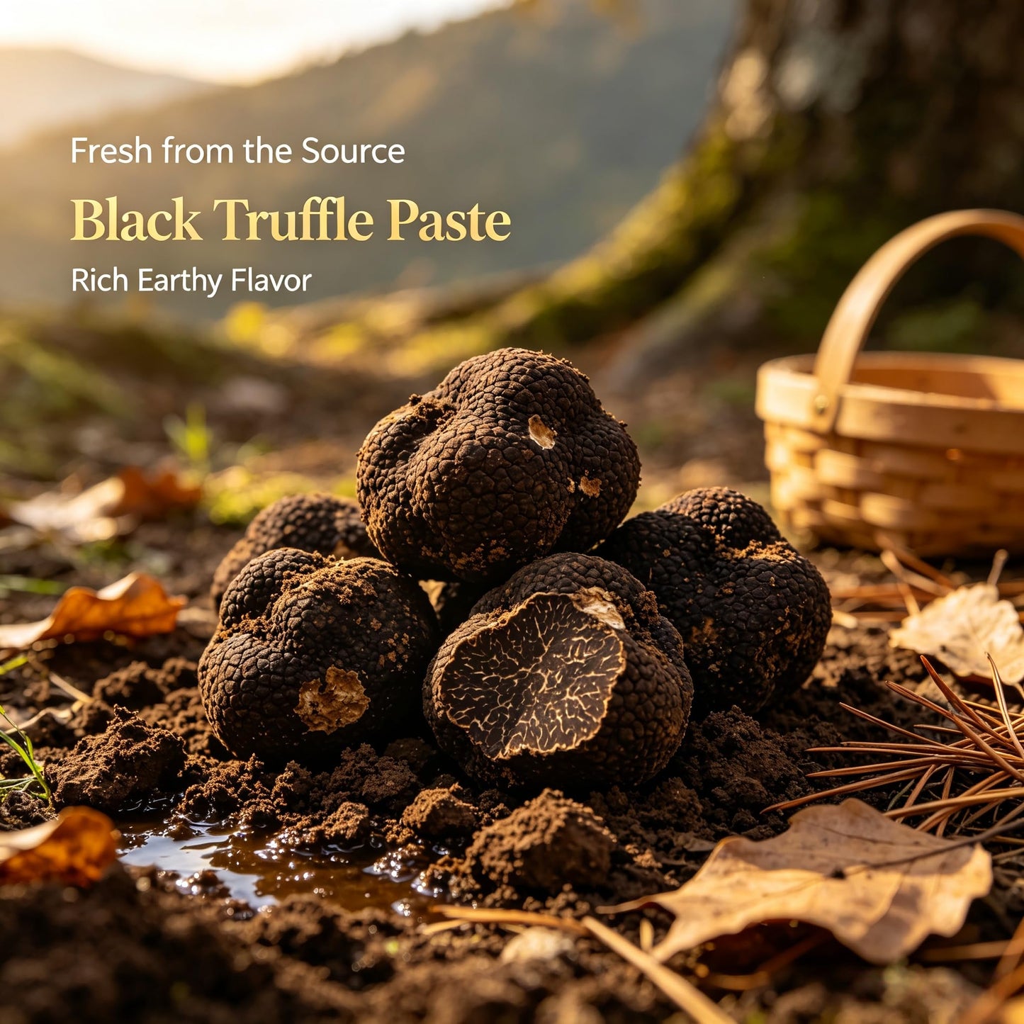 QIXINLIZYY Black Truffle Patè Sauce 7.05 oz (200g), Vegan Gluten-Free Cholesterol-Free Truffle Paste, Gourmet Seasoning for Pasta, Pizza, Bread