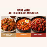 Korean Half Gallon (64 floz) Korean Sauce [Spicy Tteokbokki] - Family Size | Spicy Sweet Gochujang Based Street Food Sauce | for Stir Fry, Fried Rice