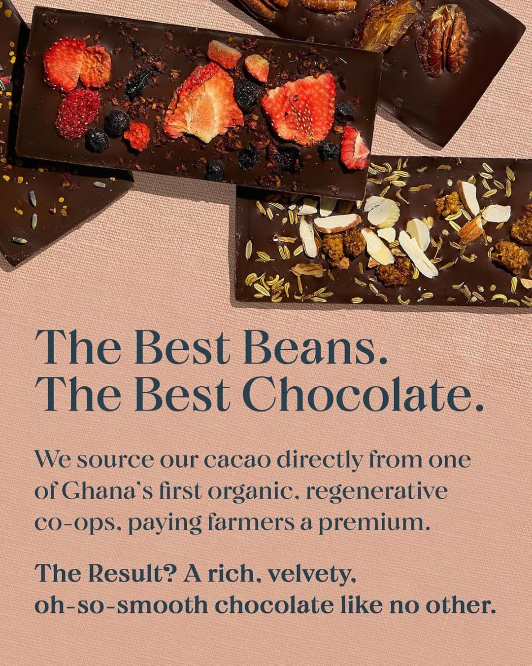 Spring & Mulberry, Date Pecan Date Sweetened Chocolate Bar, 2.1 Ounce
