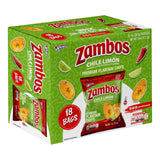 Zambos Chile Limón Plantain Chips, 1 oz - Crunchy Snack, Gluten Free - Bold Chili Lime Flavor (Pack of 18)