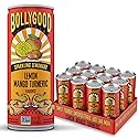 Bollygood Sparkling Lemonade, Lemon Mango Turmeric, Indian Inspired Beverage Nimbu Pani, No Artifical Colors or Flavors, Non-GMO Project Verified, 12