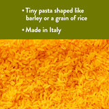 DeLallo Gluten Free Orzo Pasta, 12 oz Bag, (4 Pack), Made with Corn and Rice Flour, Handcrafted in Italy, Non-GMO, All Natural, Kosher