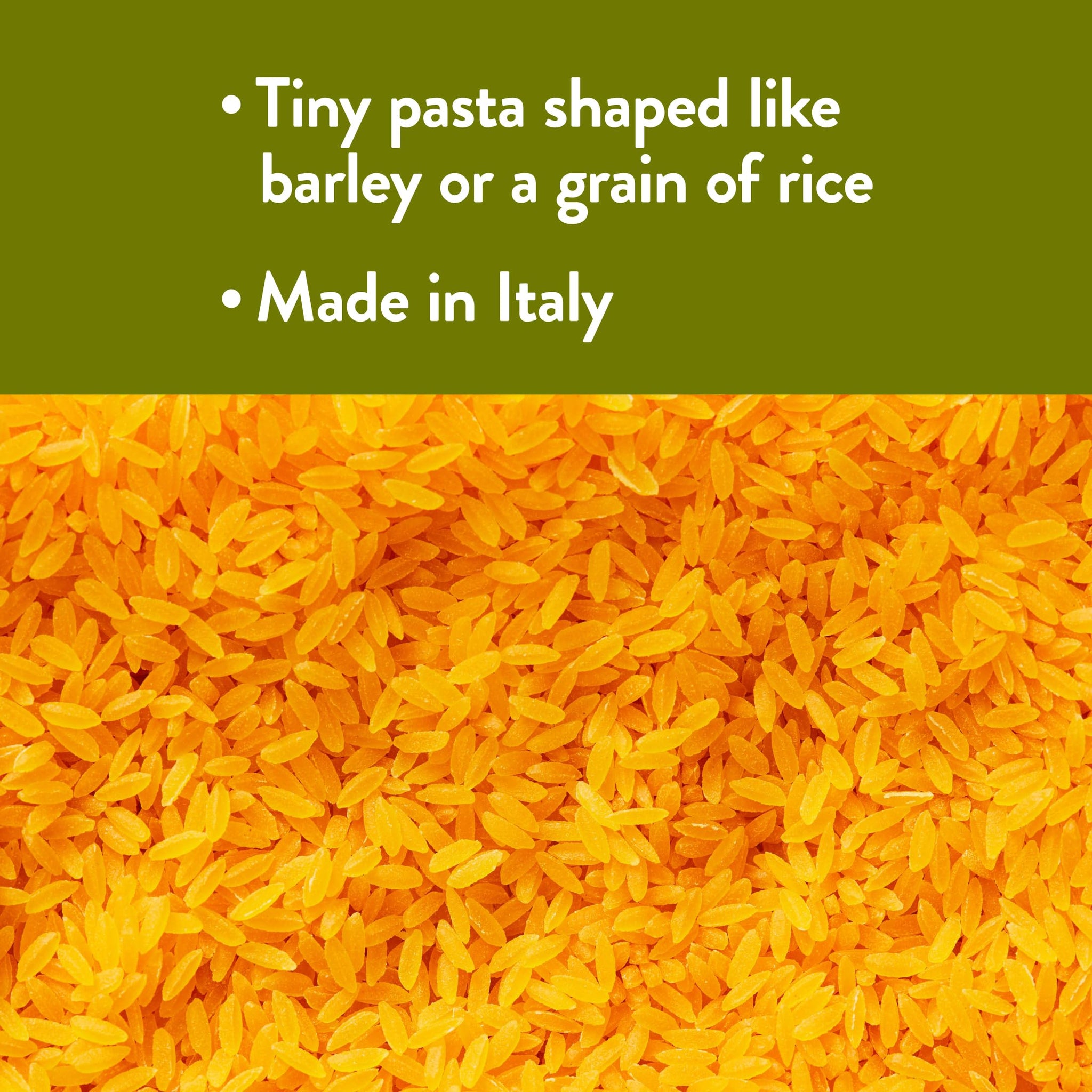DeLallo Gluten Free Orzo Pasta, 12 oz Bag, (6 Pack), Made with Corn and Rice Flour, Handcrafted in Italy, Non-GMO, All Natural, Kosher