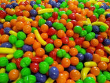 1 lb Bulk Mini Fruit Shaped Candy - Fruity Crunchy Candy in Banana, Strawberry, Orange, Grape & Apple Flavors | Classic Nostalgic Mix