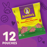 Annie's Organic Bunny Grahams, Strawberry Shortcake, Spring Edition Snacks, 12 Pouches, 12 oz