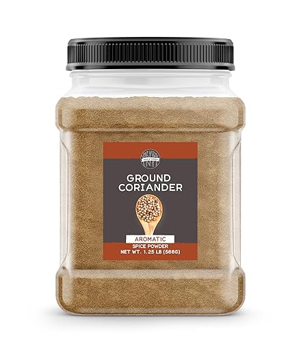 Birch & Meadow 1.25 lb of Ground Coriander Seed, Light Sweet Taste, Dry Rubs & Marinades