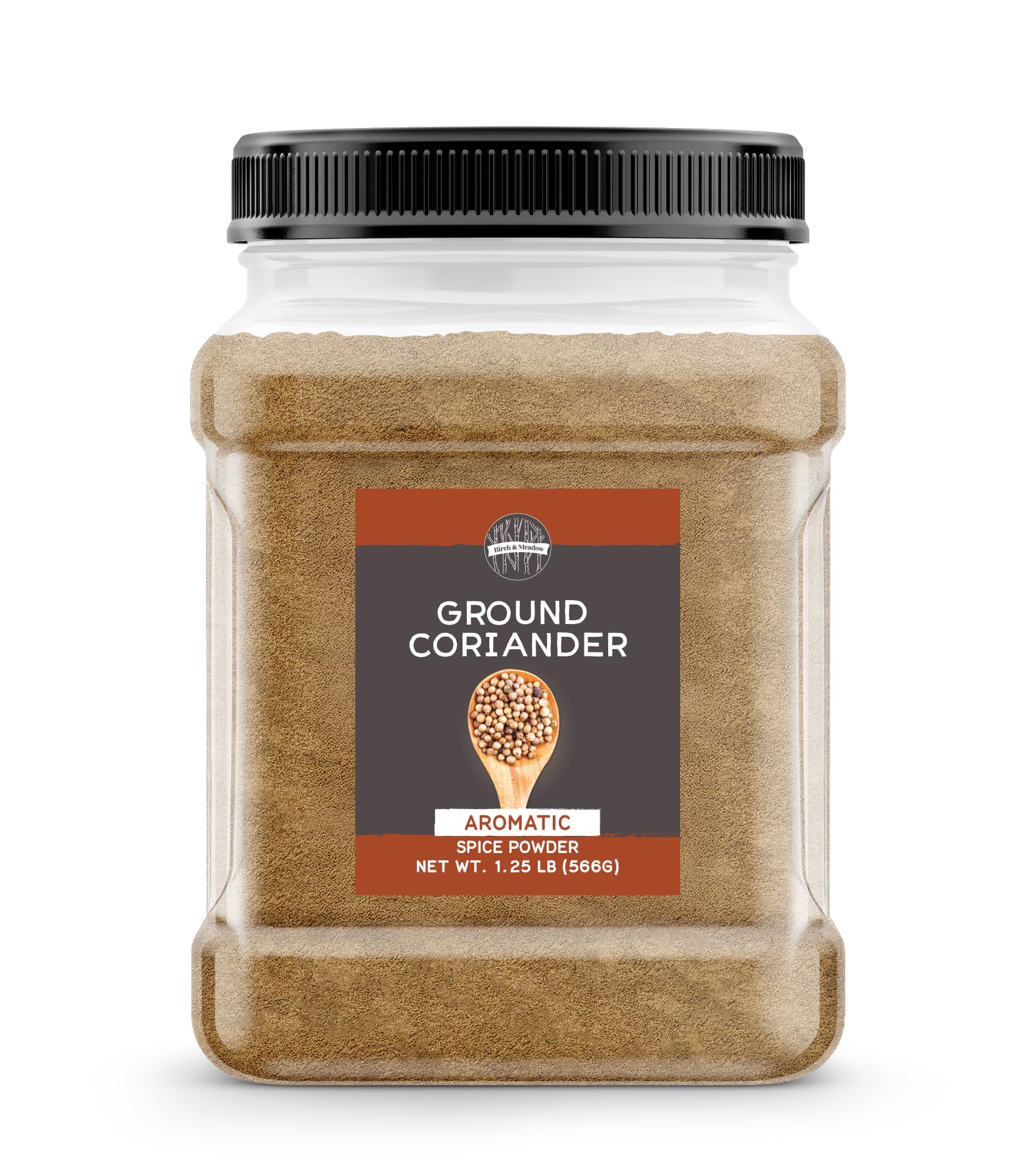 Birch & Meadow 1.25 lb of Ground Coriander Seed, Light Sweet Taste, Dry Rubs & Marinades