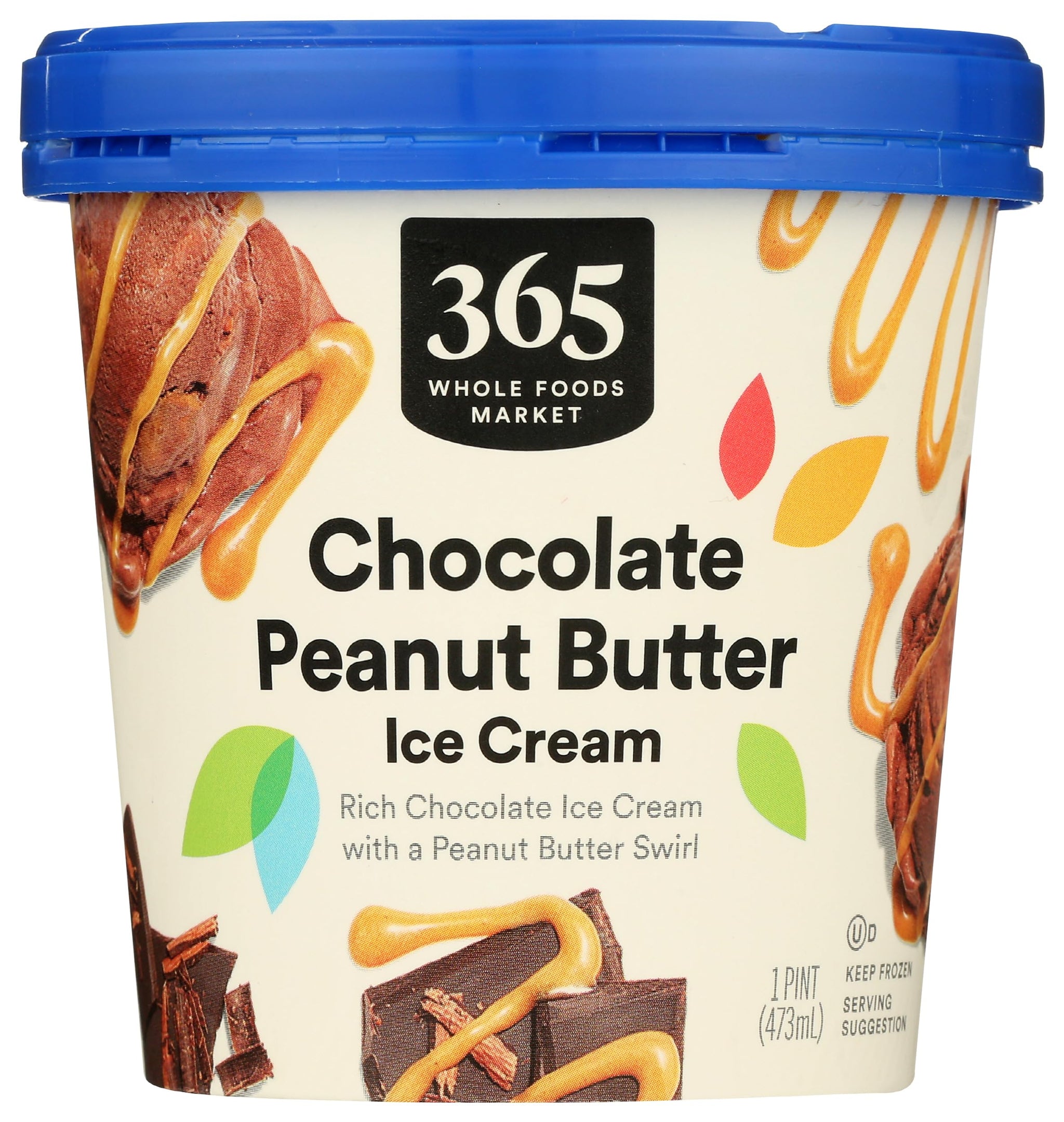 365 by Whole Foods Market Chocolate Peanut Butter Ice Cream, 1 PT