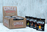 Ginger Delights Four Flavor Variety Pack | Genuine Ground Ginger Root, Natural Flavors | Kosher Certified, Vegan, Gluten Free | Aspartame & Xylitol